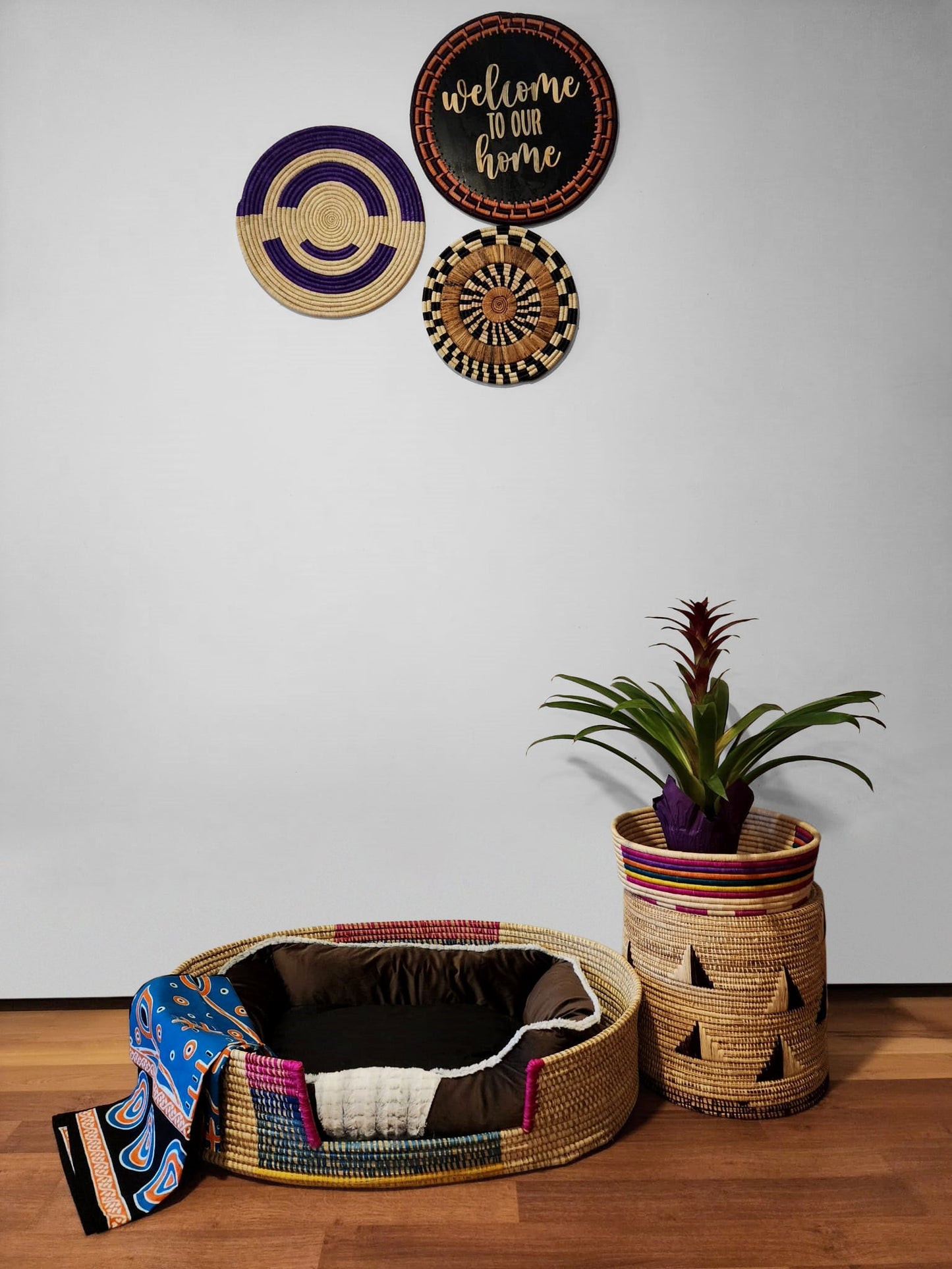 Tanzanite Handwoven Eco-Friendly Pet Bed .