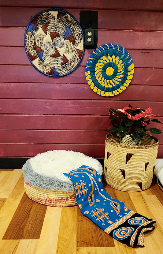Asante Eco-Friendly Handwoven Pet Bed.